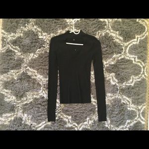 Black long sleeve blouse